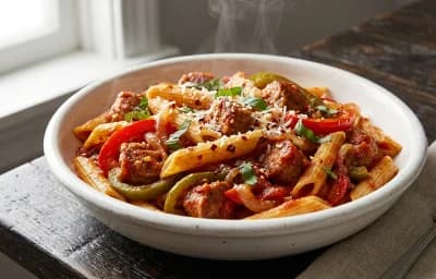 Sausage and Peppers Pasta