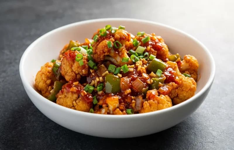 Schezwan Cauliflower with Veg Hakka Noodles - Recipe 1