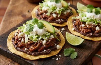 Shredded Beef Tostadas