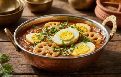 Sindhi Anda Curry with Bhee