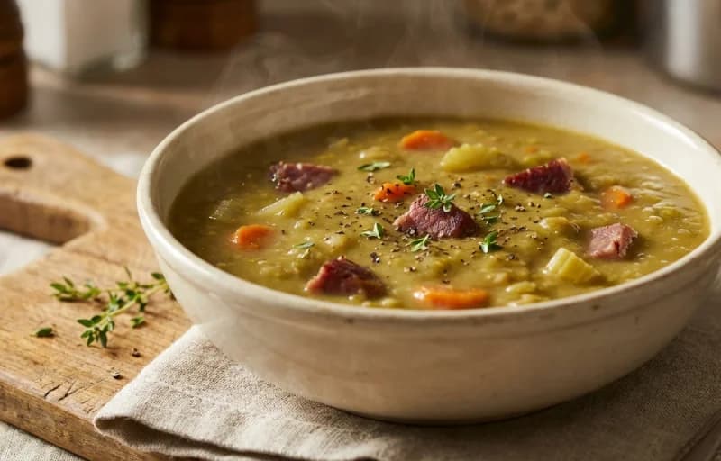 Split Pea Soup with Ham Hock