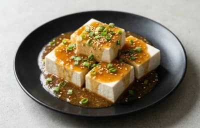 Steamed Tofu with Savory Sauce