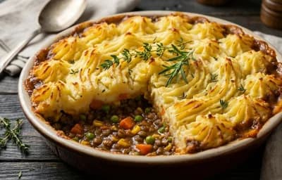 Vegetable Shepherd's Pie with Lentils