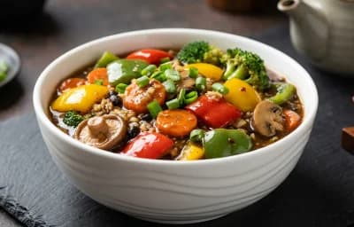 Vegetables in Black Bean Sauce