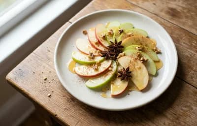 Apple Slices with Honey Drizzle
