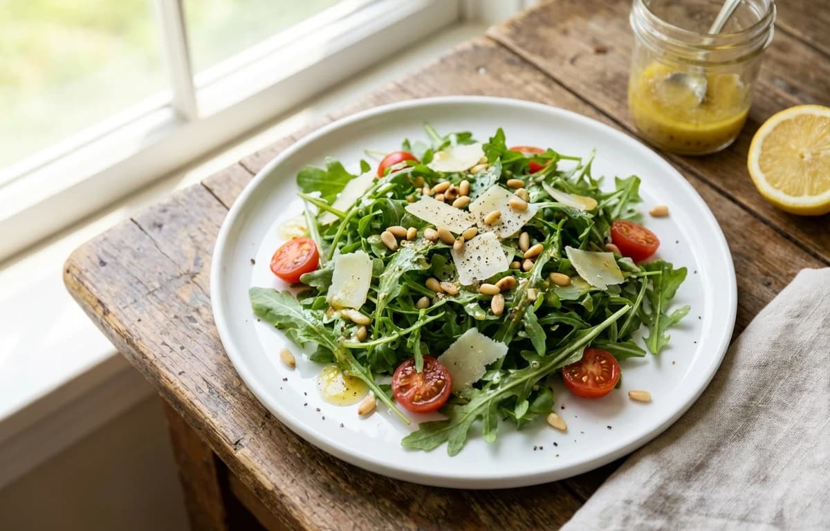 Arugula Salad with Lemon Vinaigrette