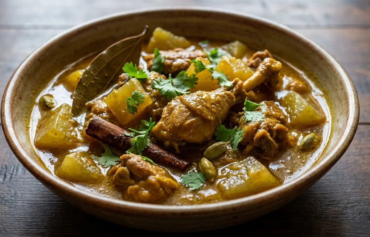 Assamese Duck Curry with Ash Gourd