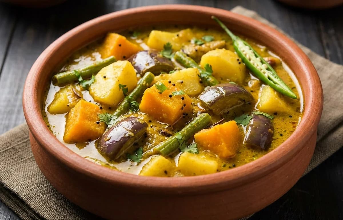 Assamese Mustard Vegetable Curry