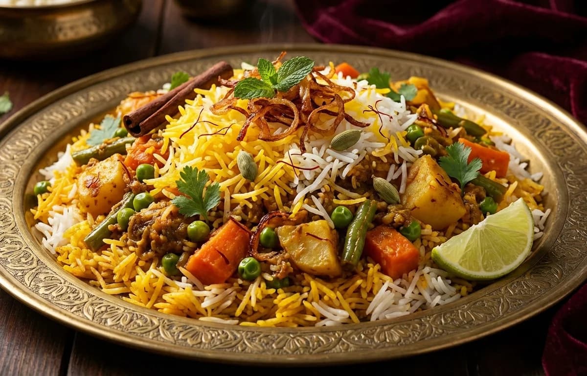 Awadhi Vegetable Biryani
