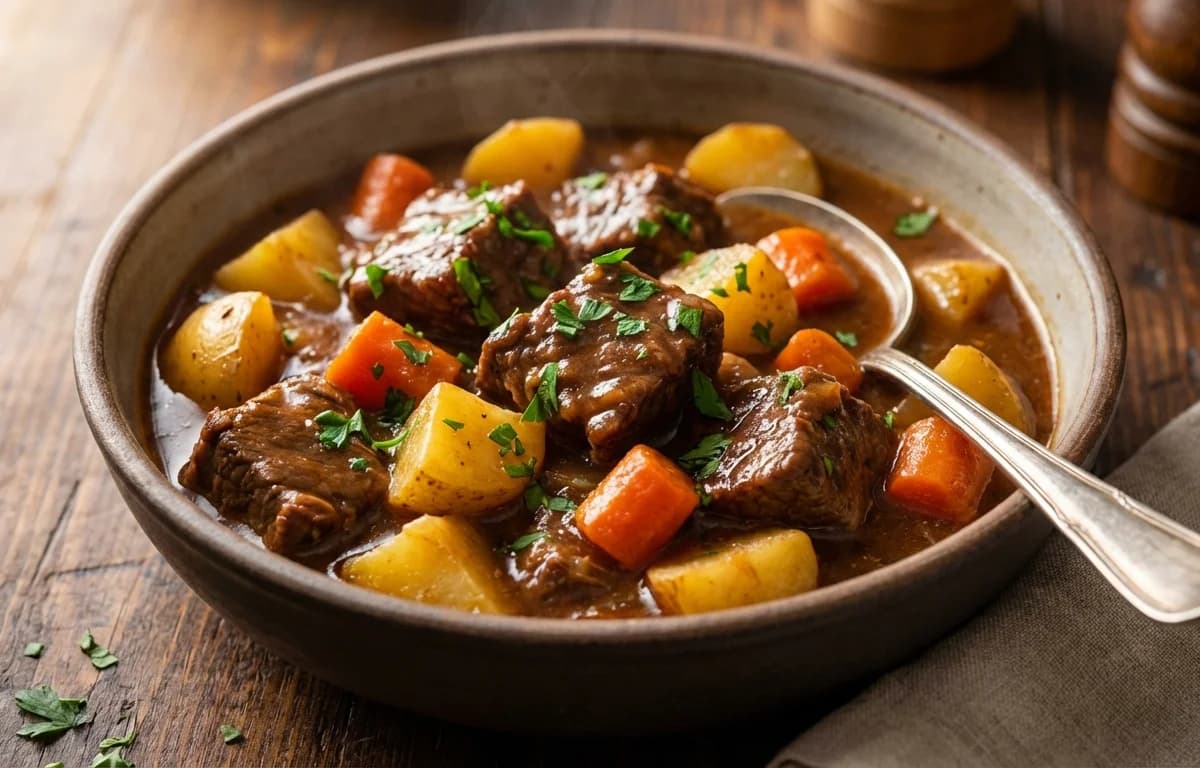 Beef Stew with Potatoes and Carrots
