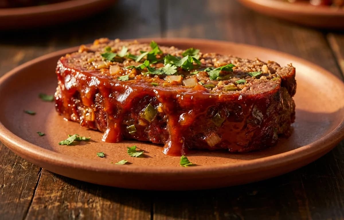 Bison Meatloaf with Green Chile