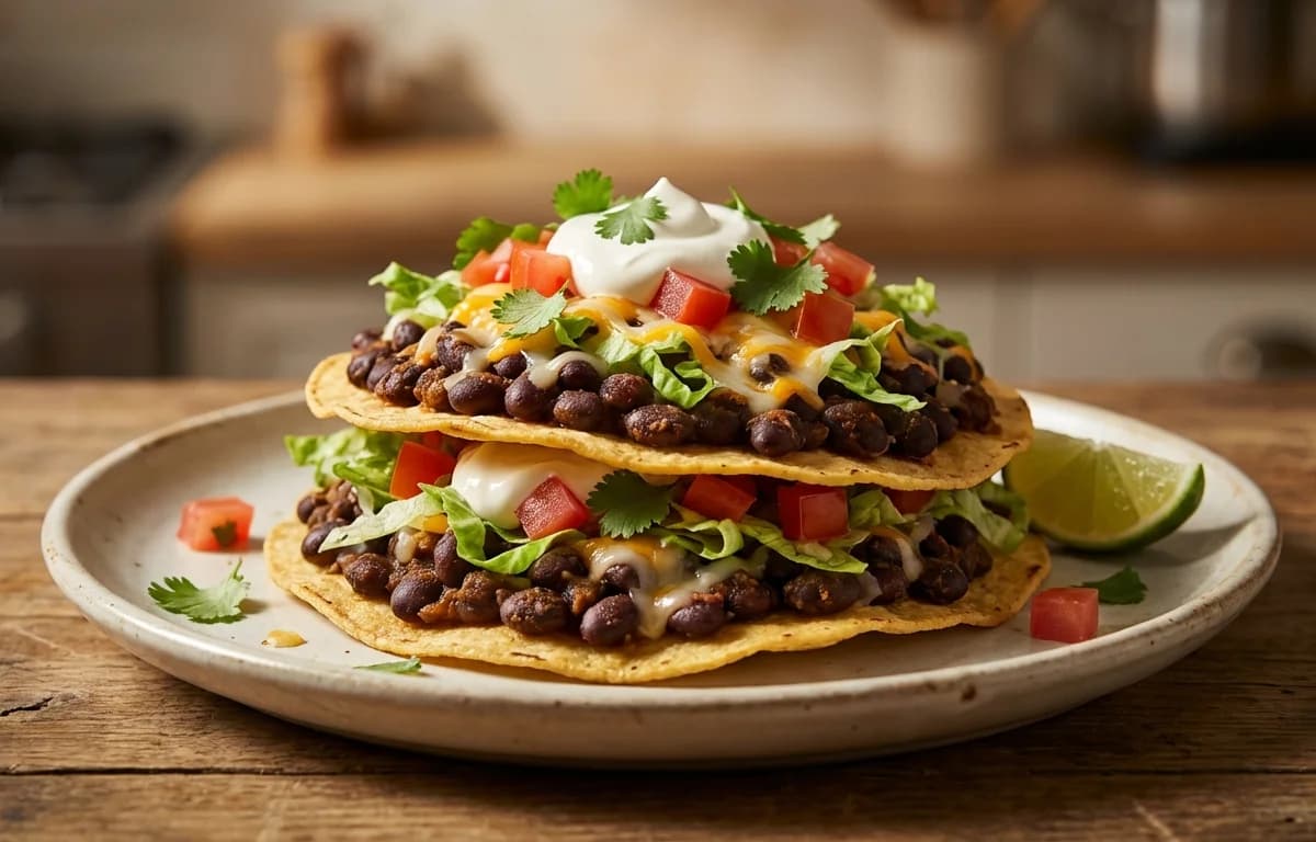 Black Bean Tostadas