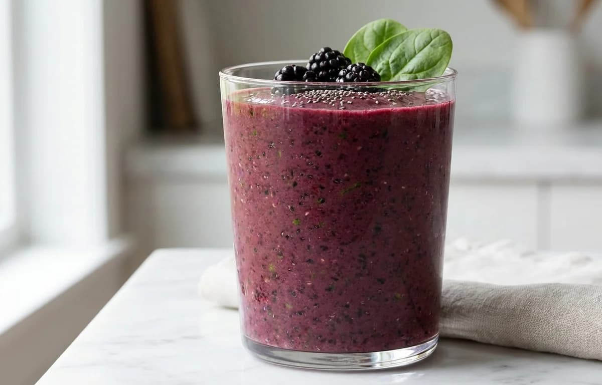 Blackberry Spinach Smoothie