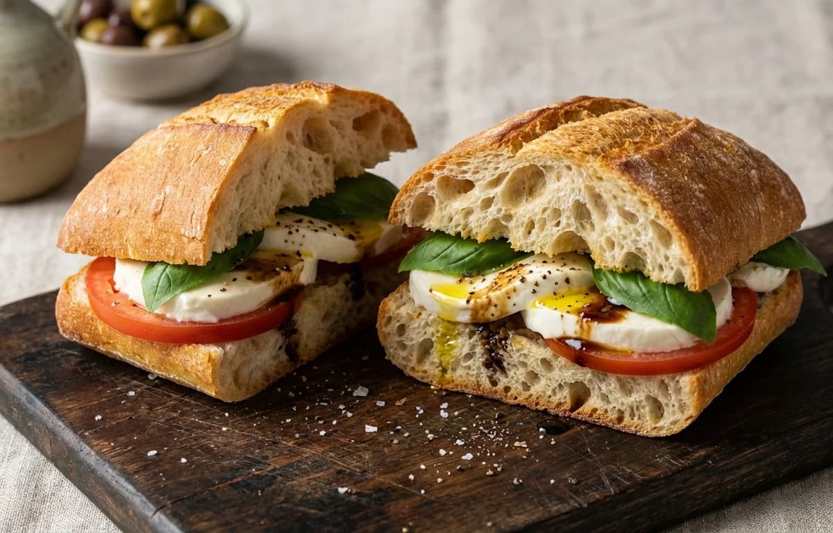 Caprese Ciabatta Sandwich