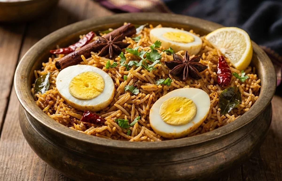 Chettinad Egg Rice