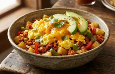Chorizo and Egg Breakfast Bowl