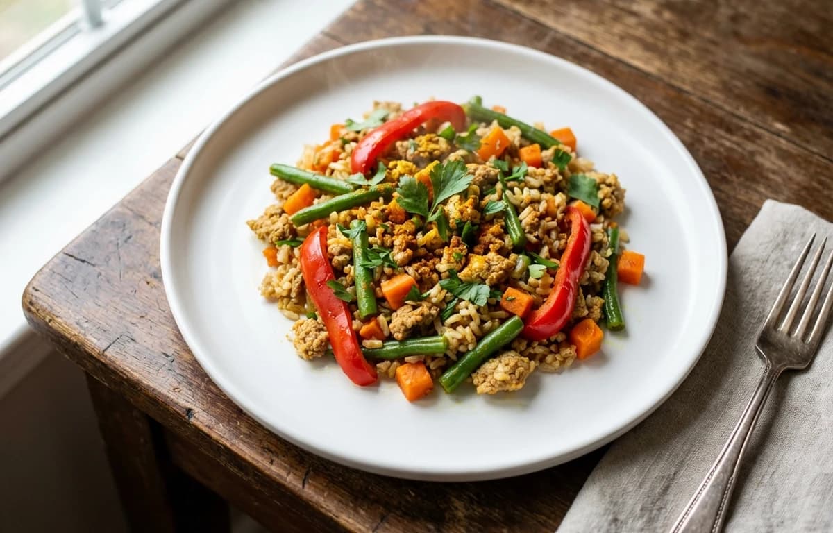One-Pot Turkey and Rice Skillet