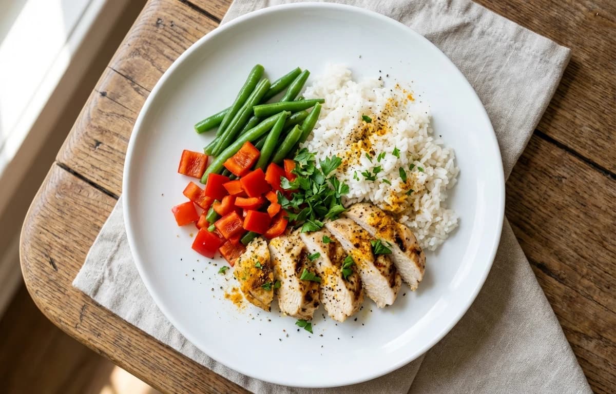 Simple Chicken and Rice Bowl