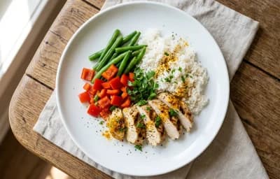 Simple Chicken and Rice Bowl