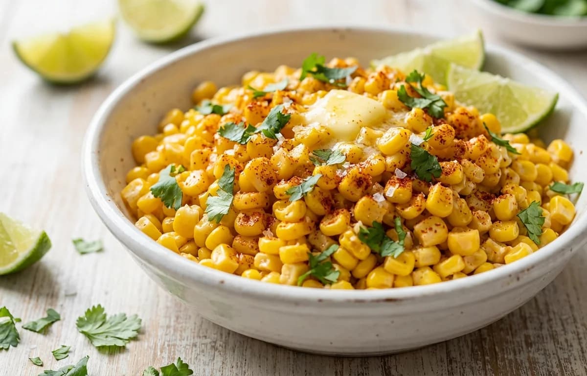 Corn with Chile and Lime