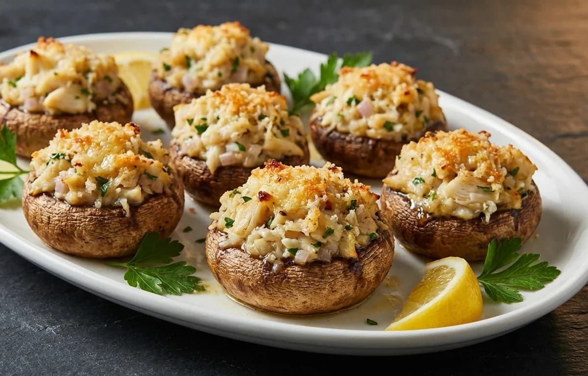 Crab Stuffed Mushrooms