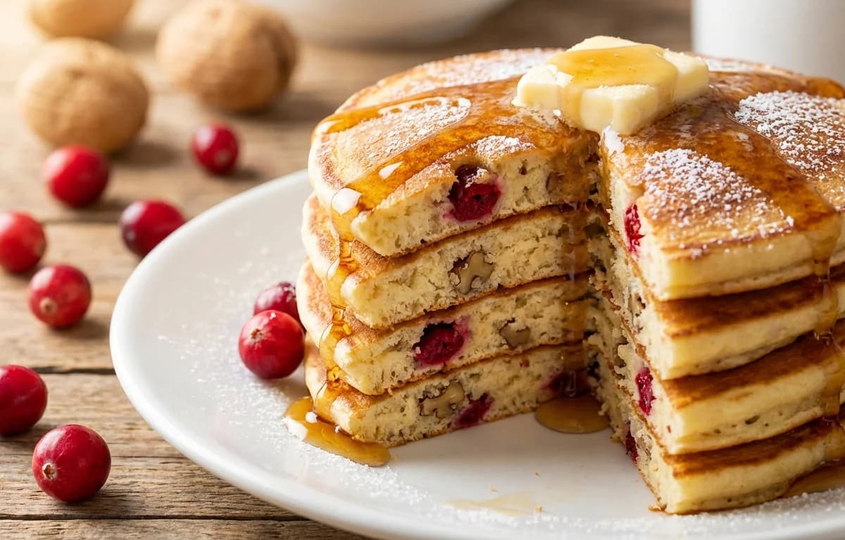Cranberry Walnut Pancakes