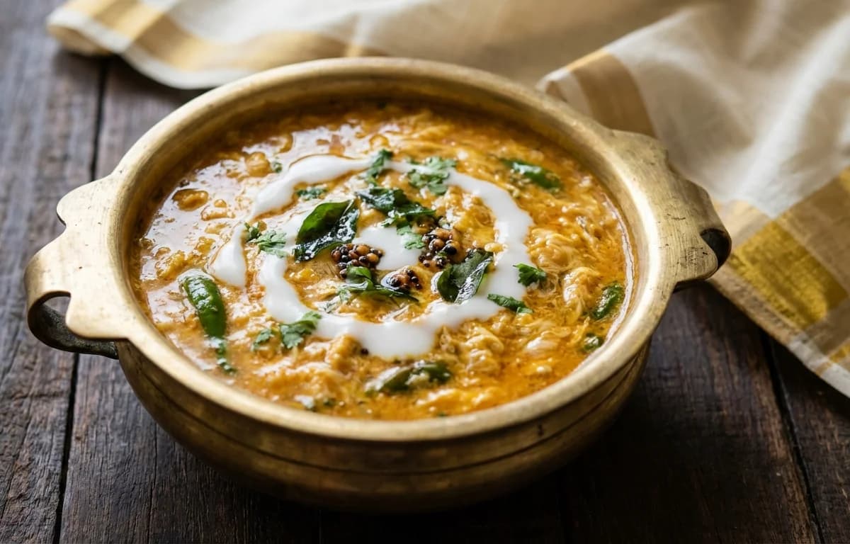 Egg Drop Curry with Coconut Milk