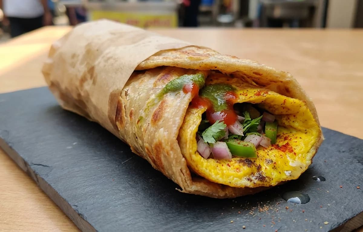 Egg Paratha Roll