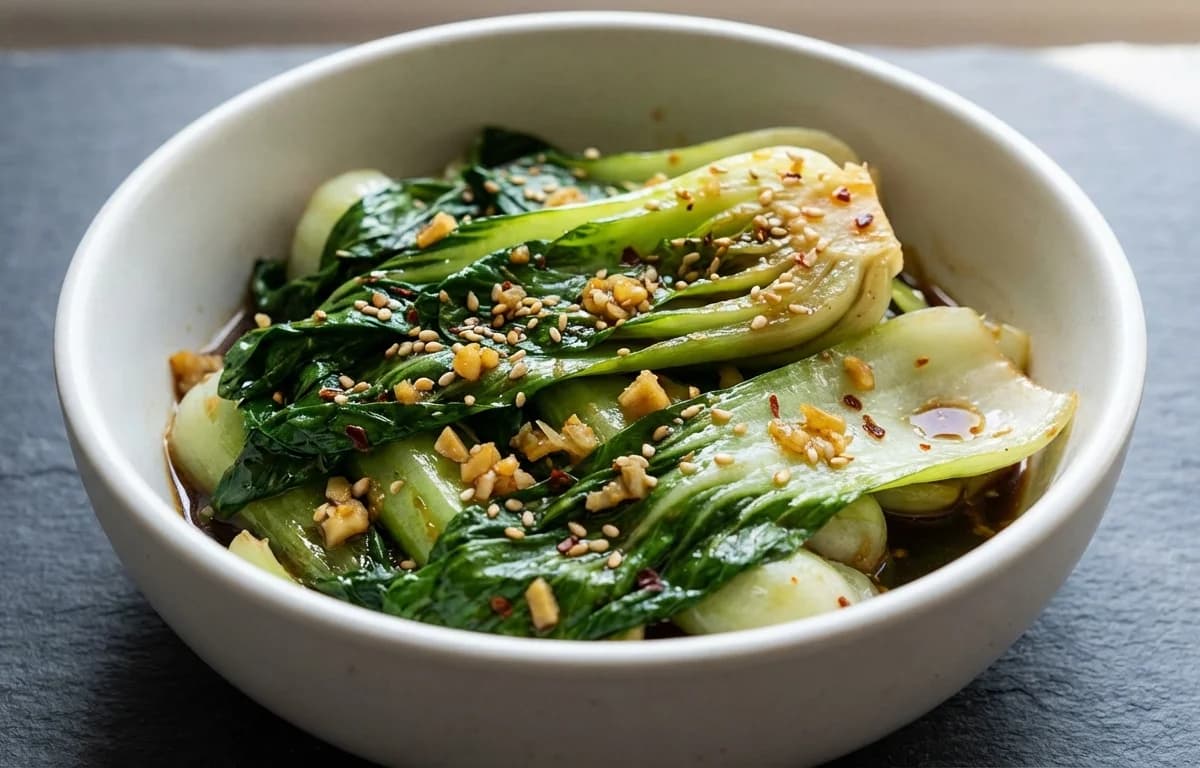 Garlic Ginger Sautéed Bok Choy