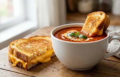 Grilled Cheese and Tomato Soup