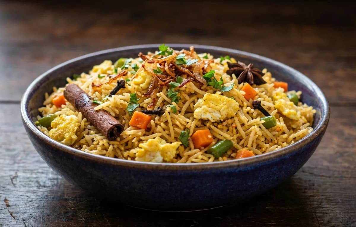 Hyderabadi Egg Fried Rice