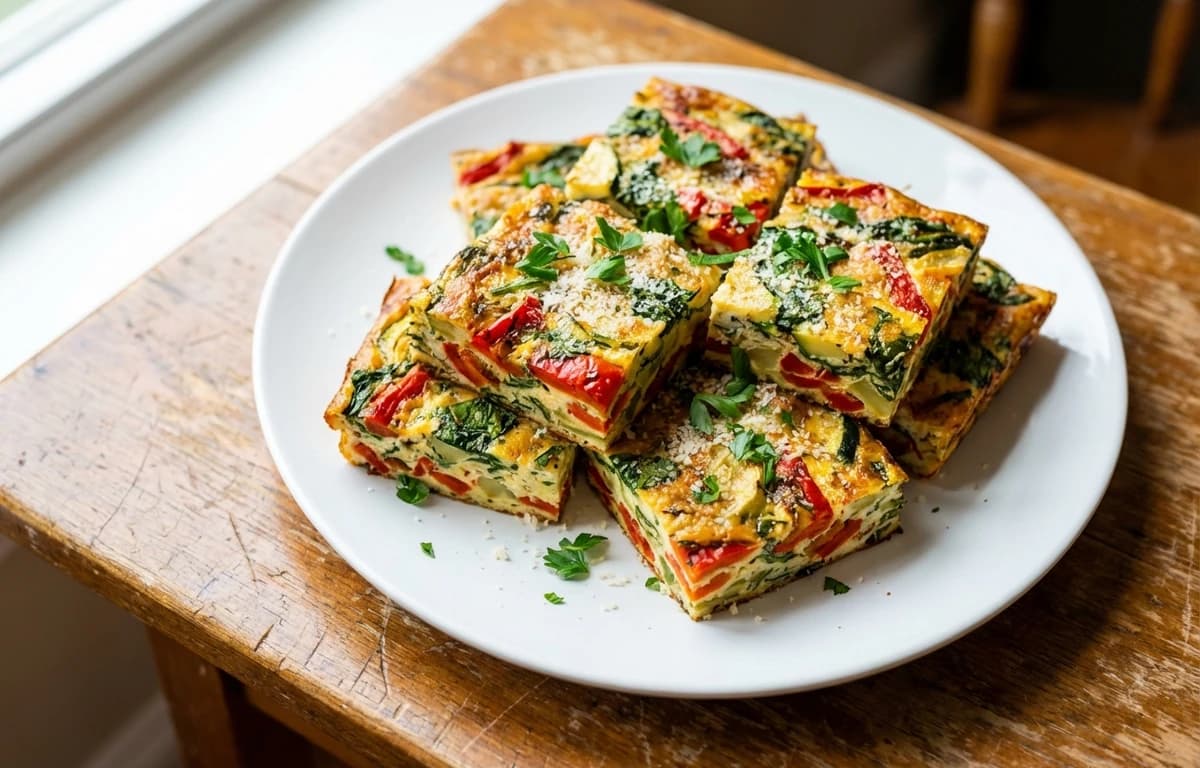Vegetable Frittata Squares