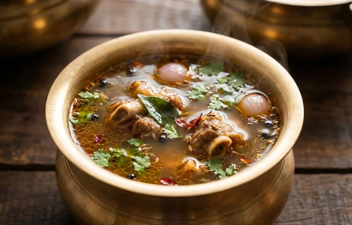 Mutton Elumbu Rasam