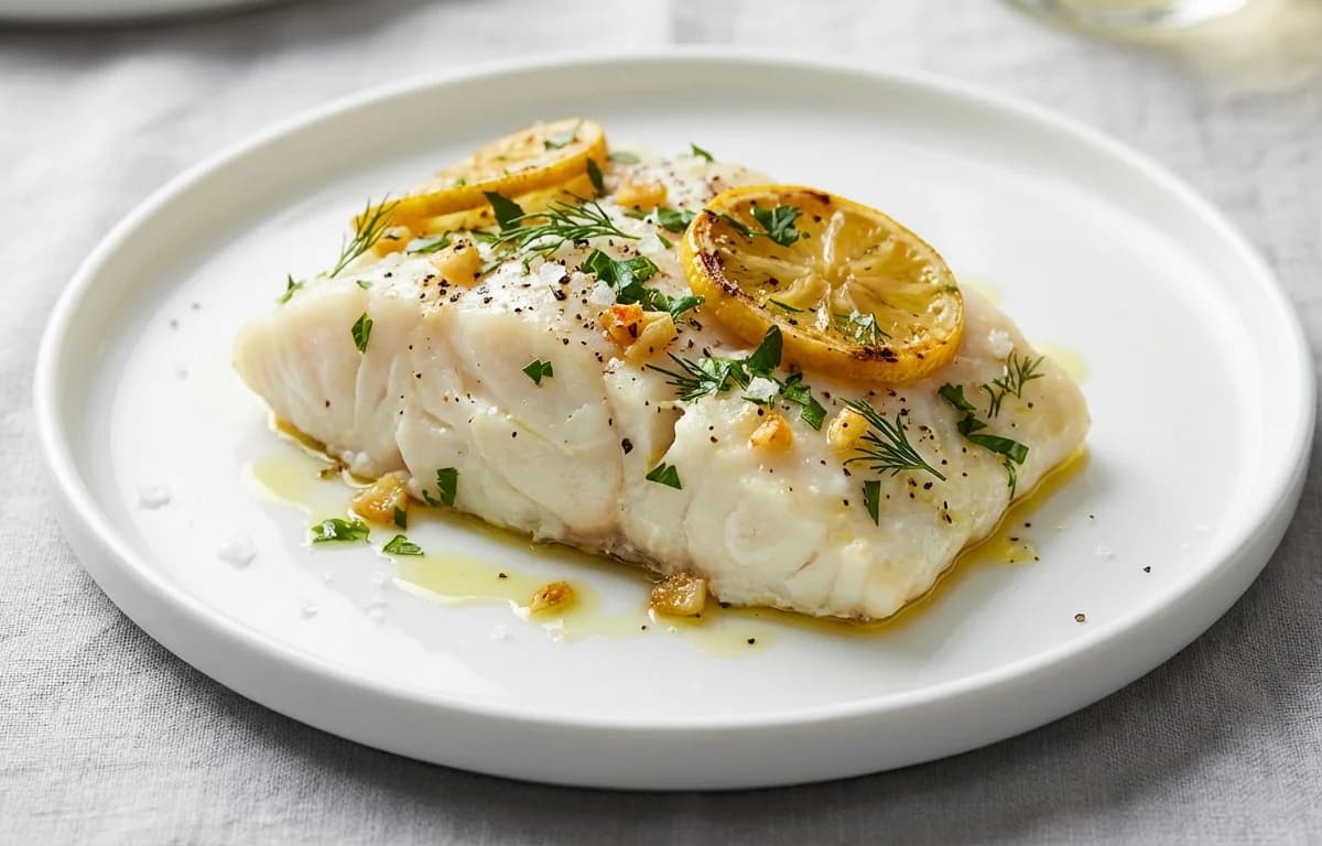 Oven-Baked Cod with Lemon and Herbs