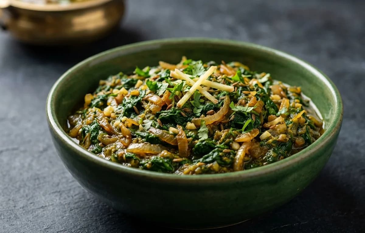 Saag Bhujia