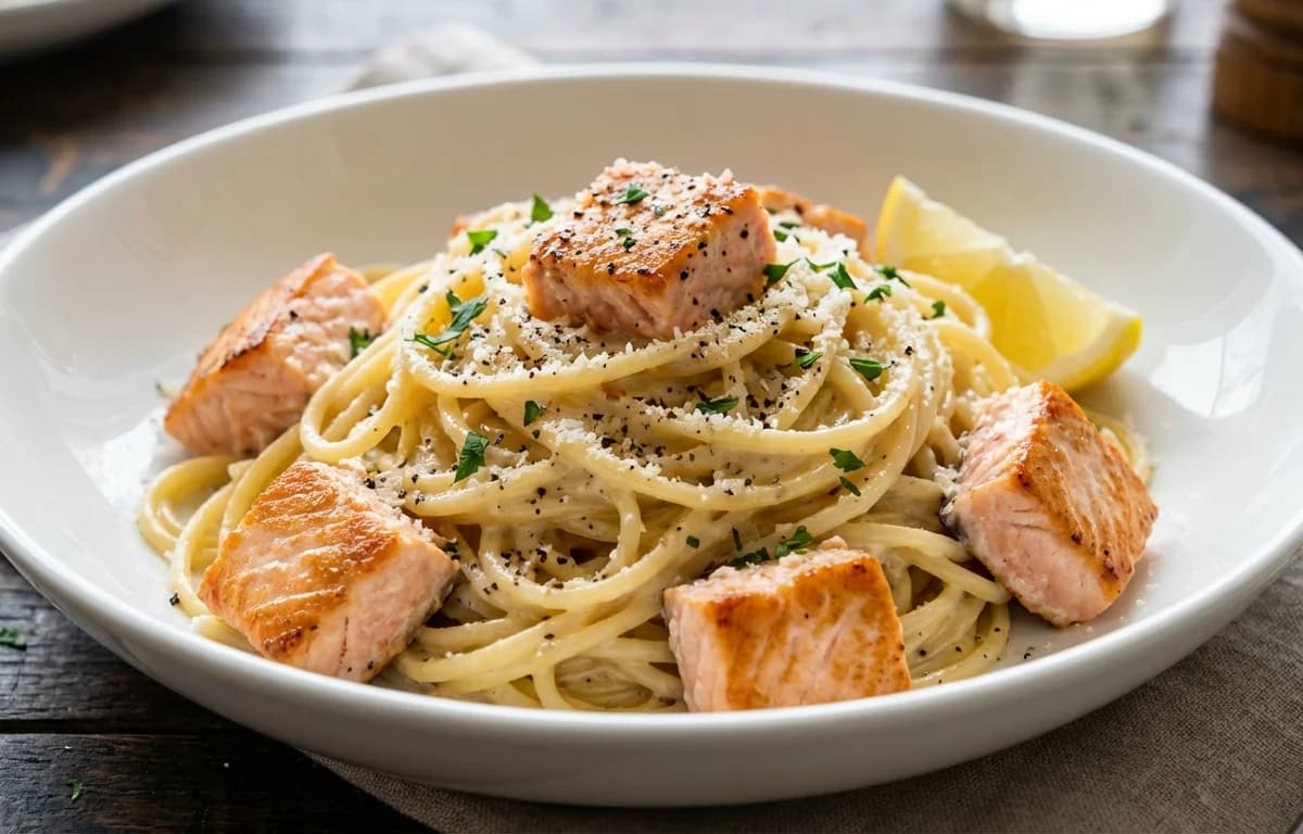 Salmon Carbonara