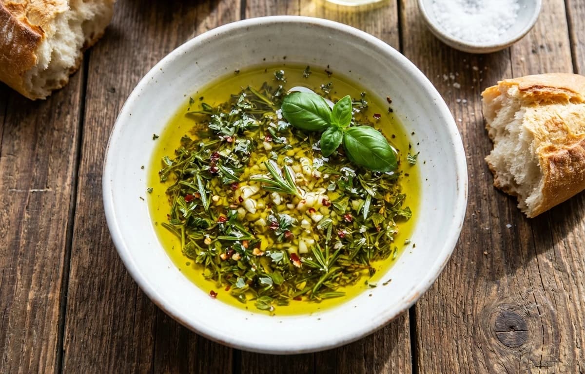 Simple Olive Oil and Herb Dip