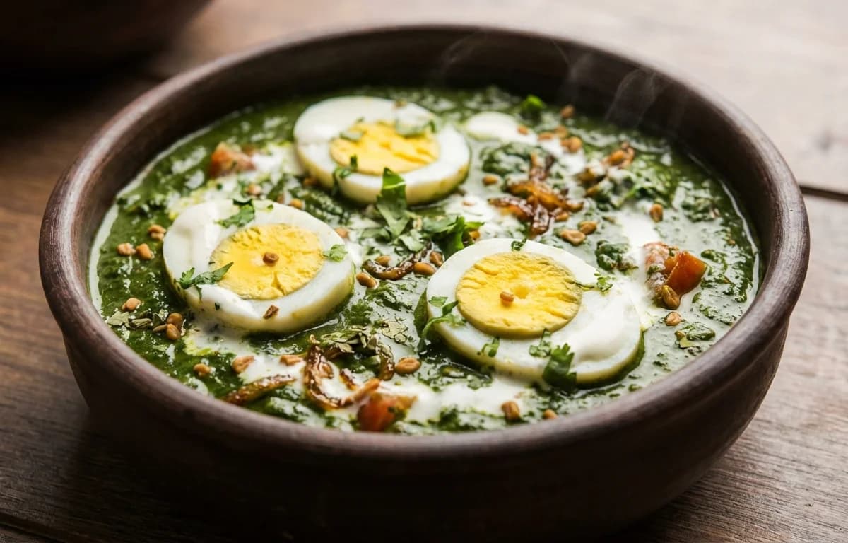 Spinach Egg Curry