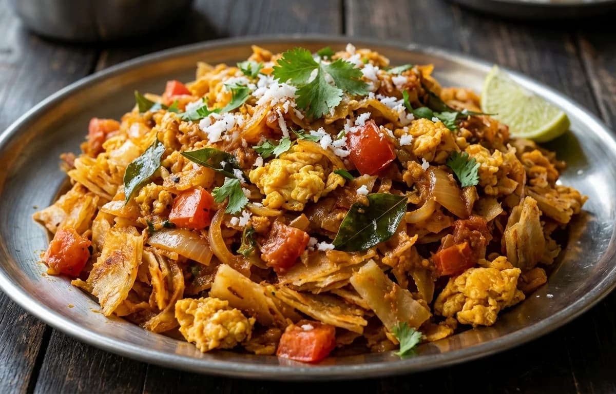 Udupi Egg Kothu Parotta