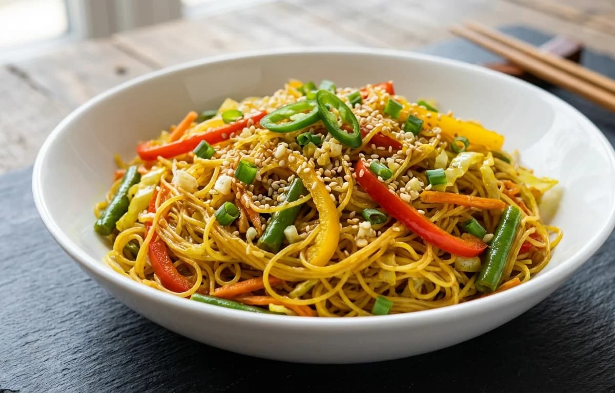 Vegetable Singapore Noodles