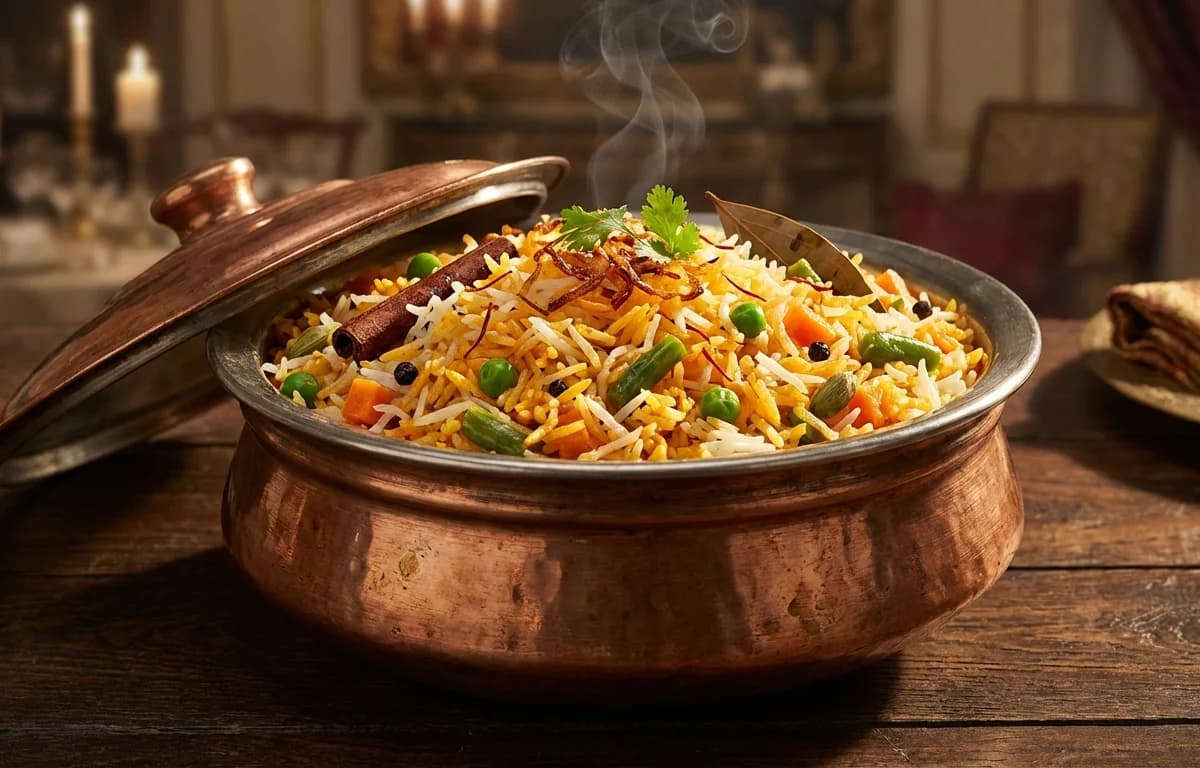 Zafrani Vegetable Pulao